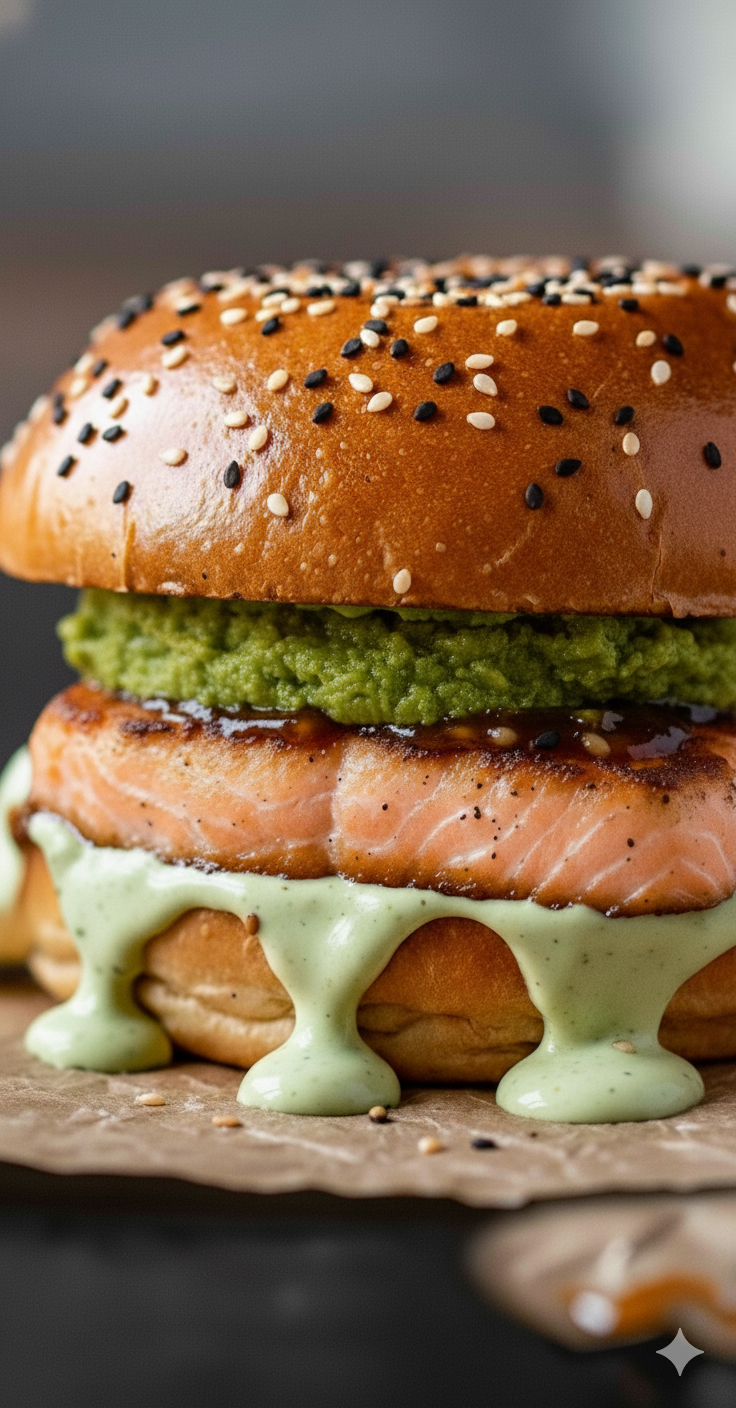 Burger gourmet de salmón (6 uds.) - Imagen 2